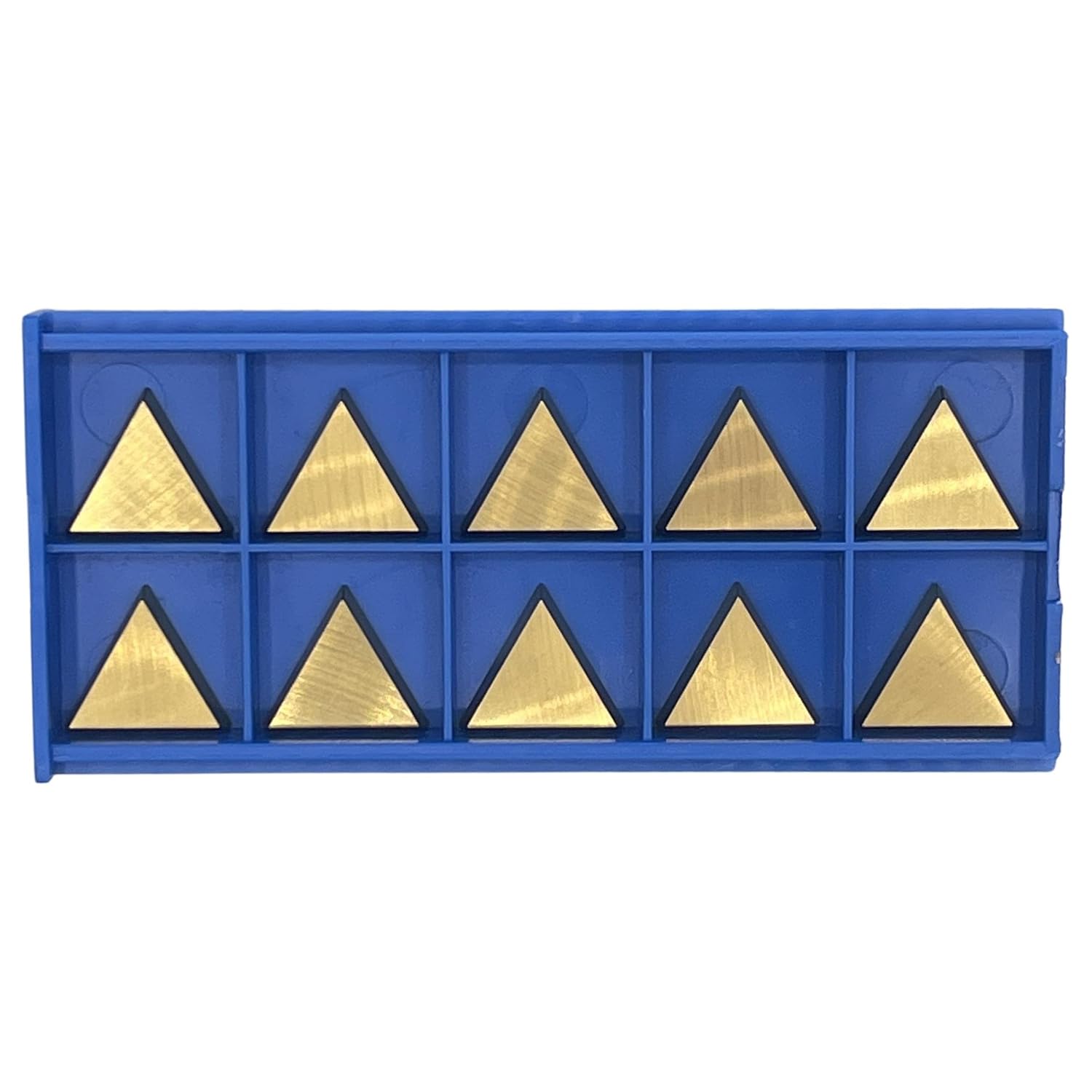 CME TPG321 Carbide Inserts, TiN Coated, for Cutting Steel, Pack of 10