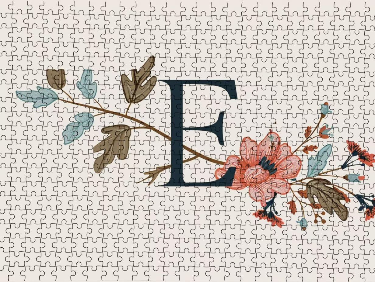 Klasyczne puzzle 6000 elementów, puzzle dla dorosłych, kwiat litery LDYQS5
