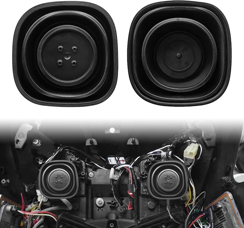 Capa de proteção contra poeira para farol automotivo RBOKO com diâmetro interno ajustável de 6,0 a 9,5 cm – Kit com 2 unidades