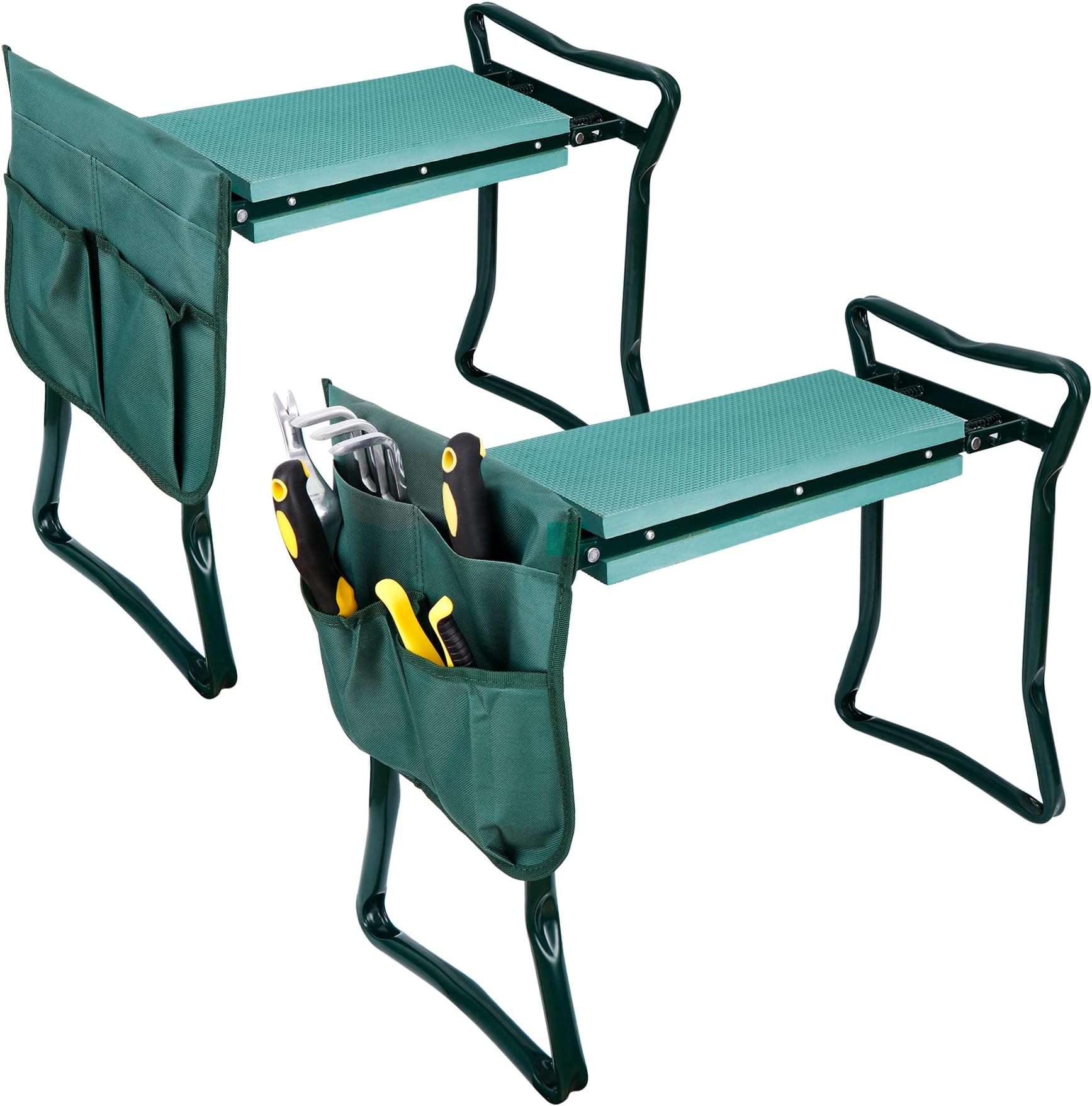 Amazon.com: HomGarden Folding Garden Kneeler Seat Bench Stool w/Soft ...