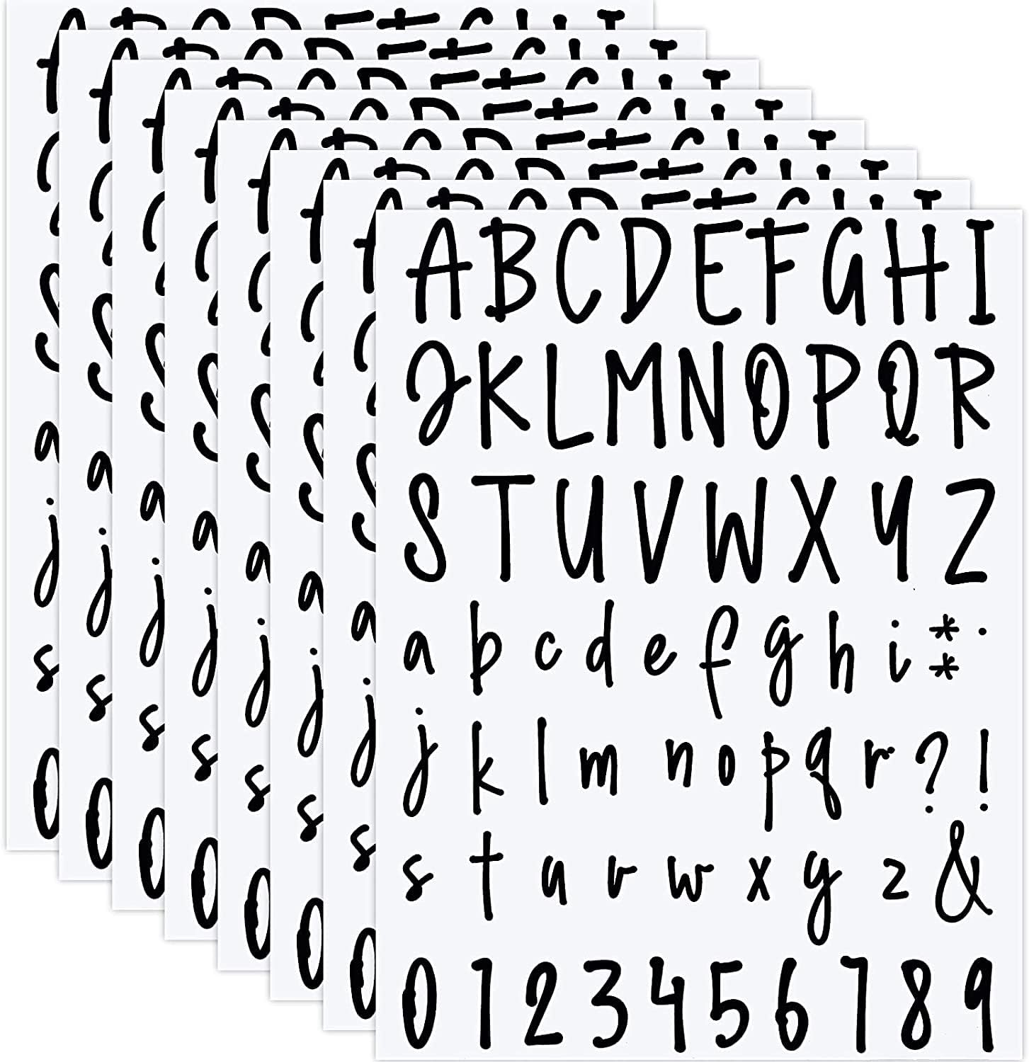 10 Sheets Self Adhesive Vinyl Letteror