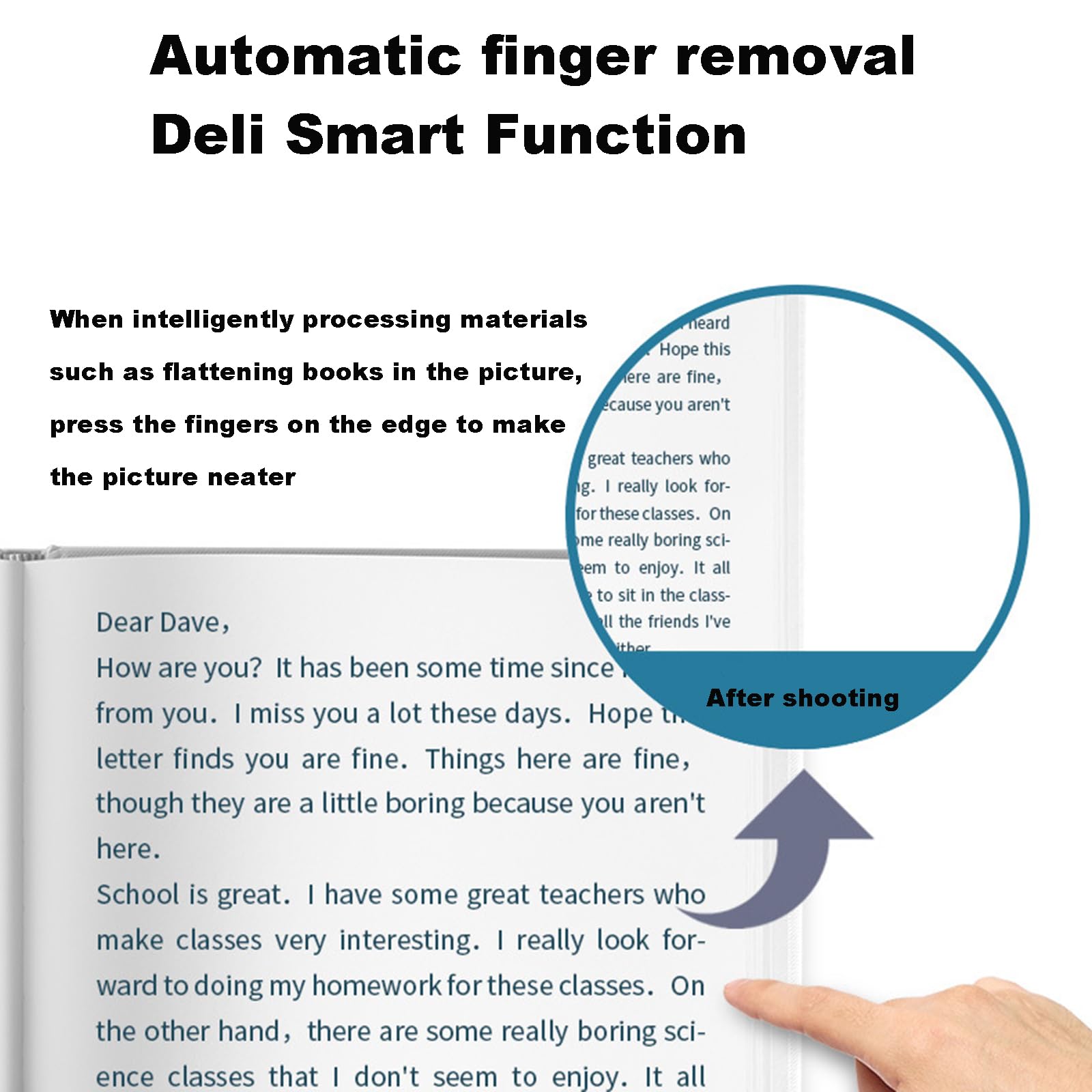 Scanner de documents, scanner de livre portable, objectif 22 millions, projection en temps réel, retrait automatique des doigts, correction d'aplatissement en un clic