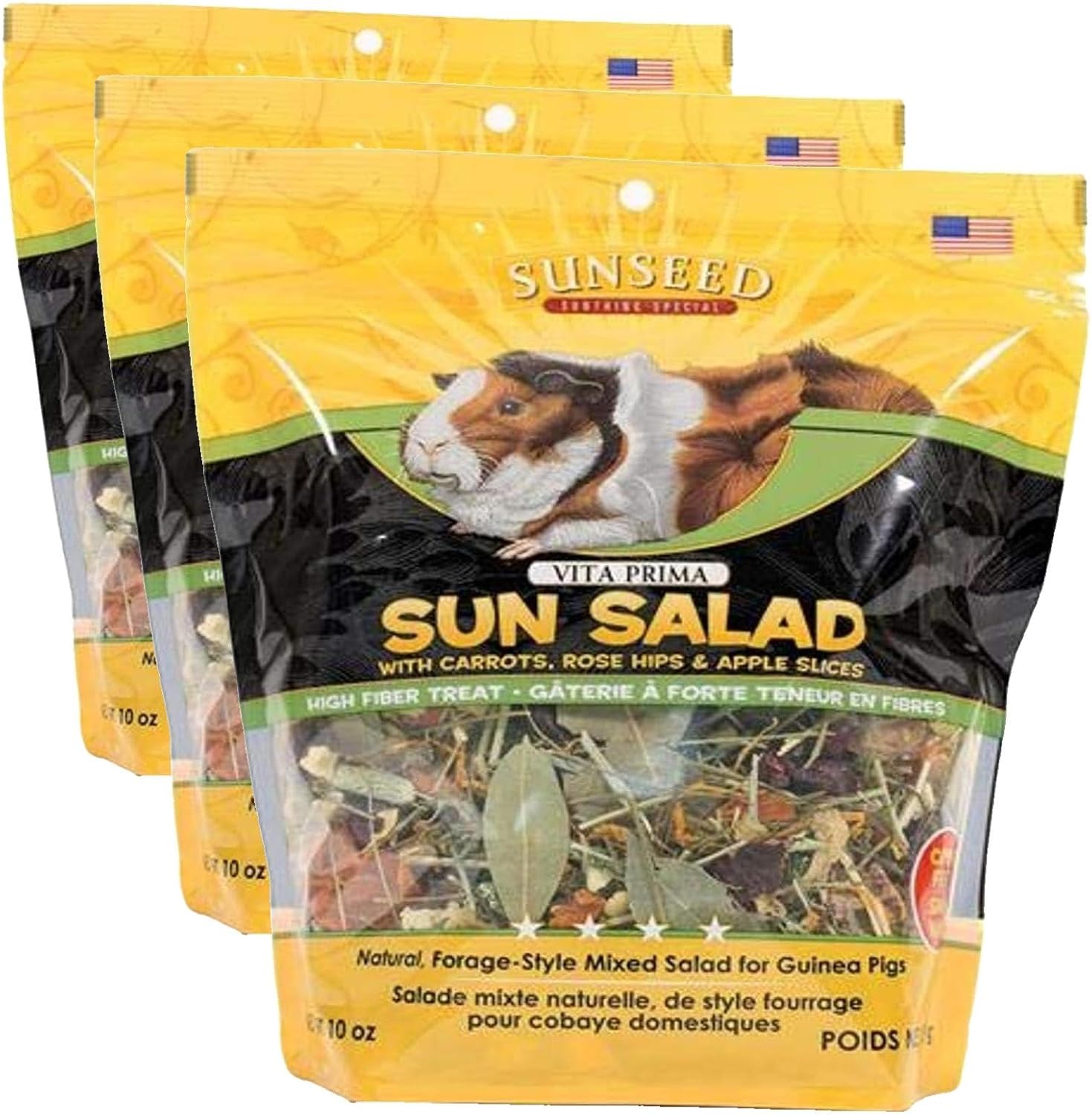 Vitakraft Vita Prima Sun Salad Treat for Guinea Pigs (10 oz) (Pack of 3)