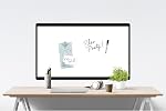 Quartet Wide-Format Magnetic Dry-Erase Board, Black Frame, Includes Mounting Hardware, 30” x 18” (6447448101)