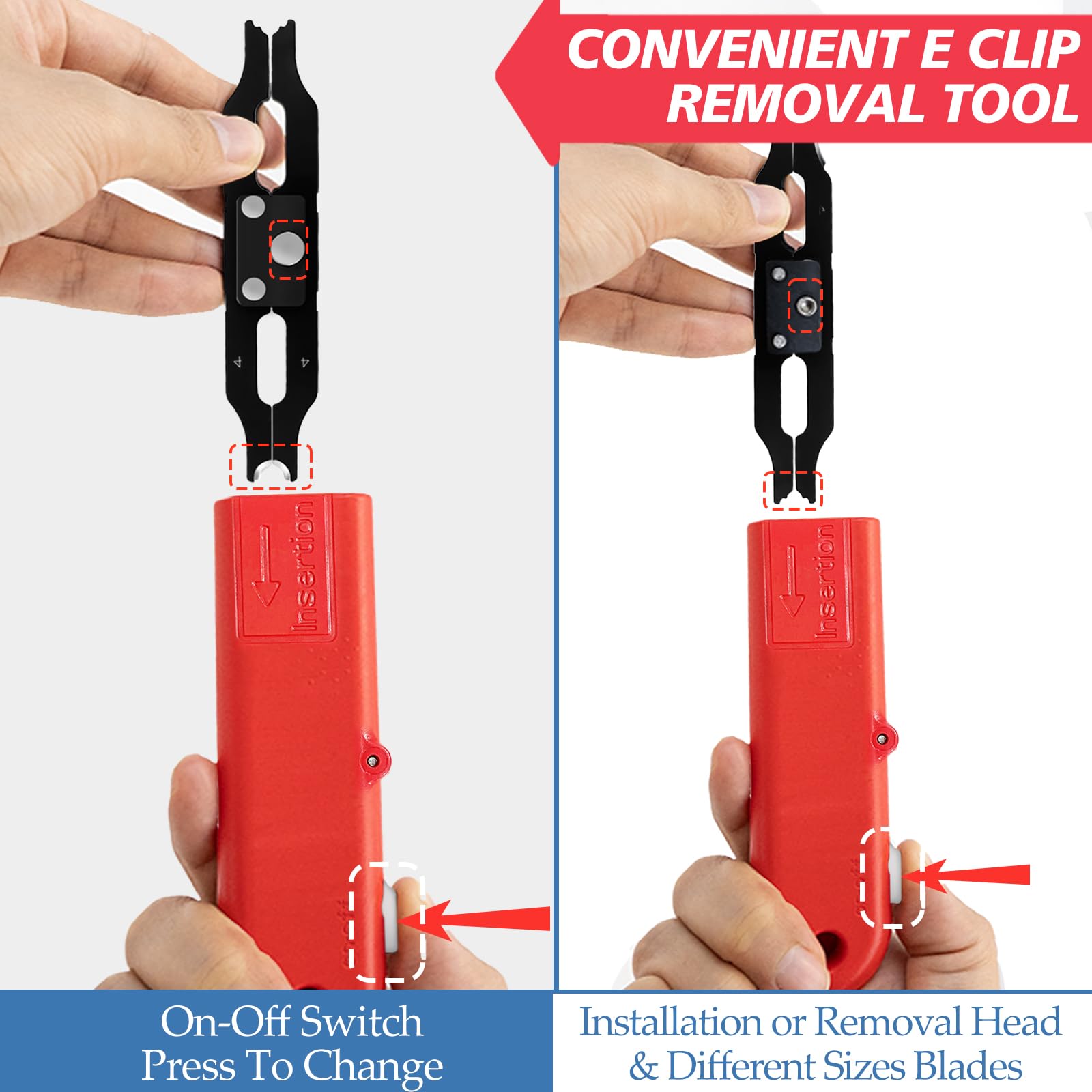 Kit surtido de clips E con extracción
