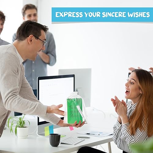 Miniatura 4 de PerKoop 40 juegos de regalos de agradecimiento de Navidad a granel, 40 bolígrafos con pulgar hacia arriba, bolígrafo y cuaderno motivacional en