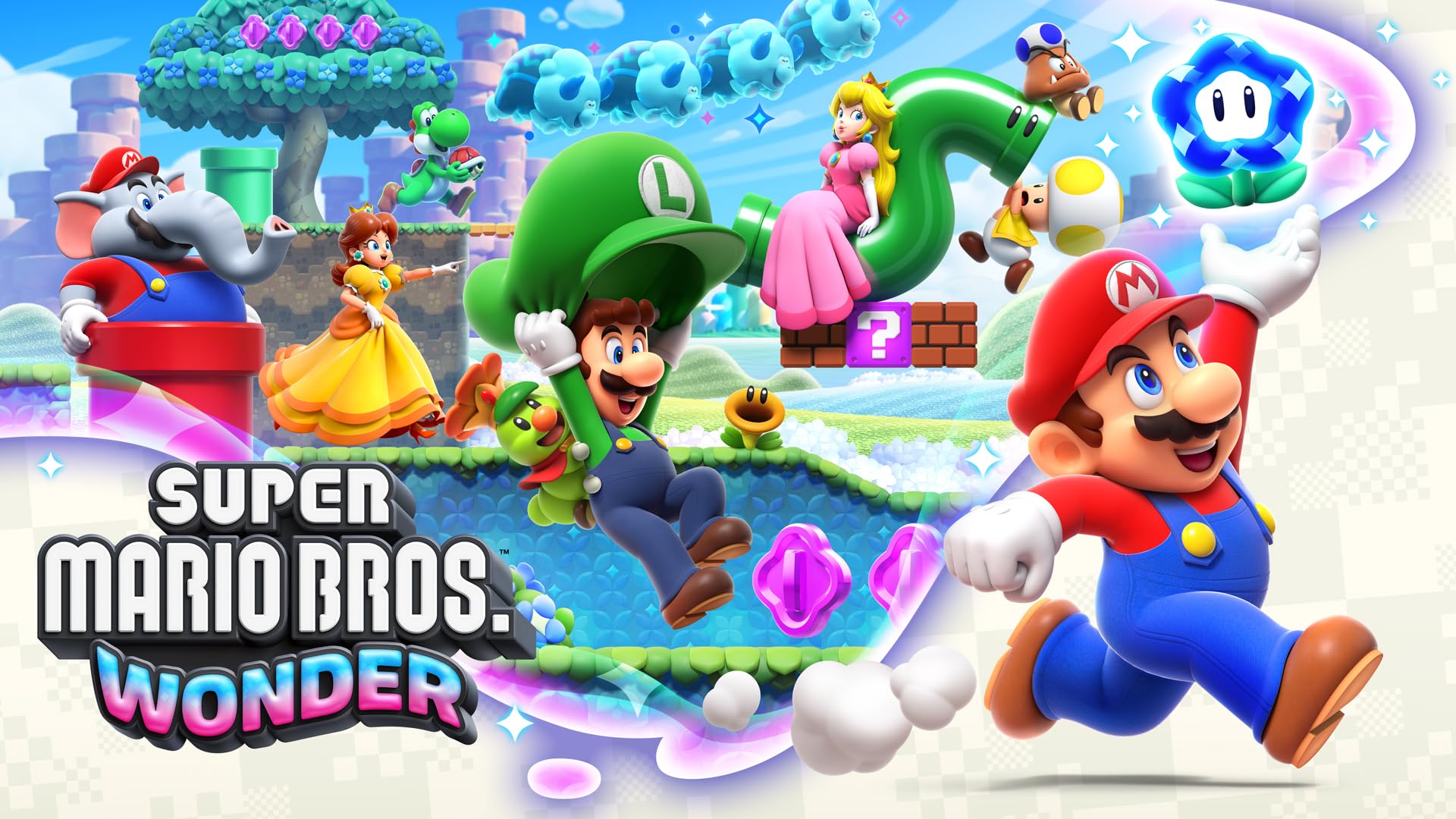 Nintendo Switch OLED + Super Mario Bros. Wonder + 12 Months NSO Europe PAL