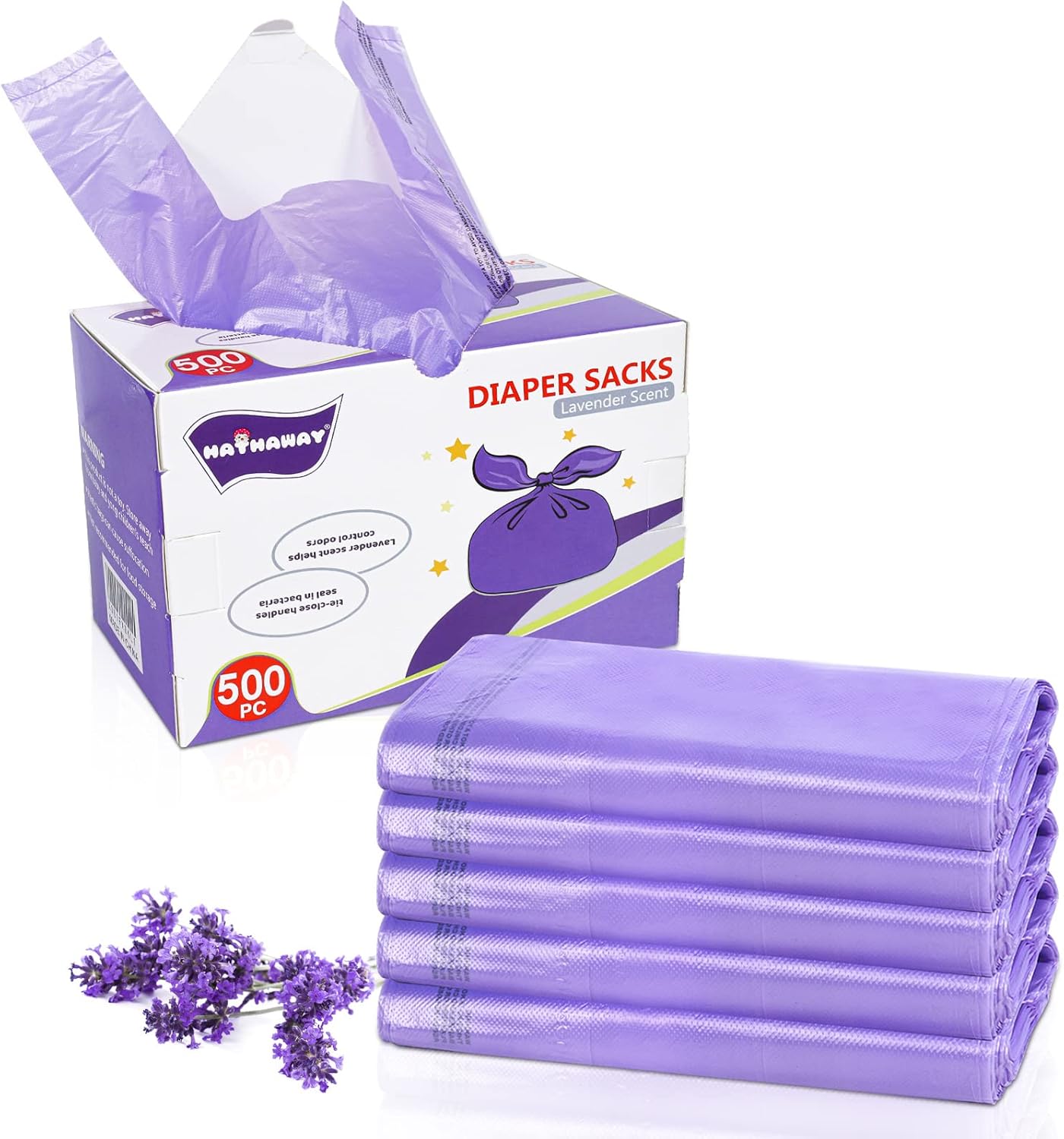 Disposable Diaper Sacks, Lavender Scented Baby Diaper Bags