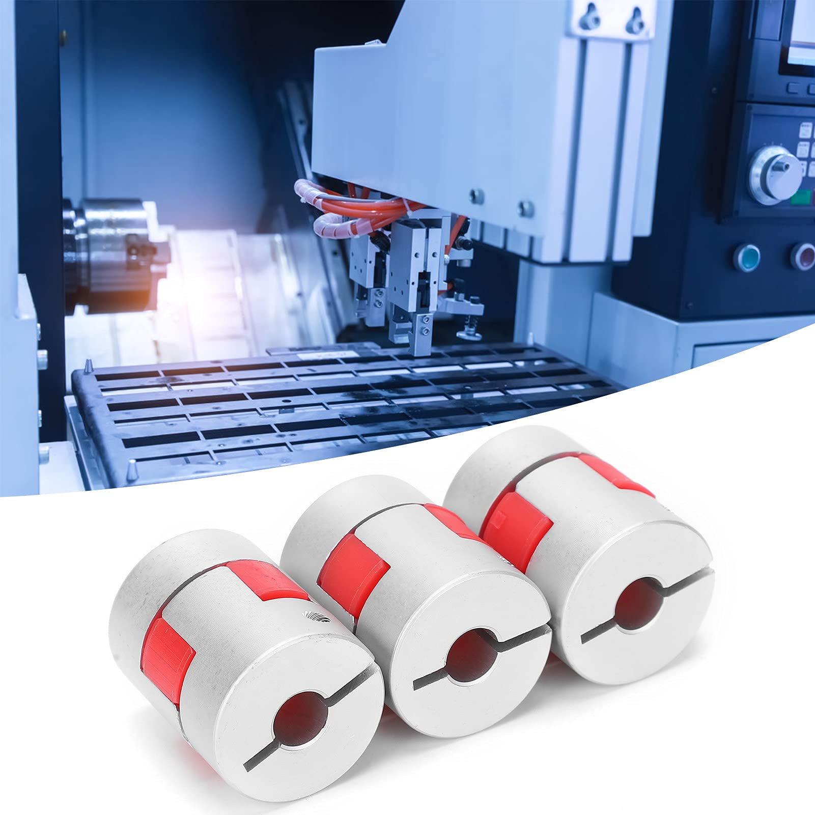 3-teilige flexible Kupplung, Aluminium-Kugelumlaufspindel-Kupplungssatz, Motoranschluss, wasserdicht, isolierte Verbindung, Od 25, Länge 30 (Außendurchmesser 25, Länge 30, Innenloch 12-12)