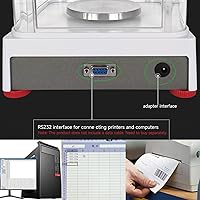 Vista 6 de Báscula de laboratorio de 10.58 oz x 0.00 oz Balanza analítica electrónica de alta precisión de 0.00 oz de precisión de laboratorio de laboratorio