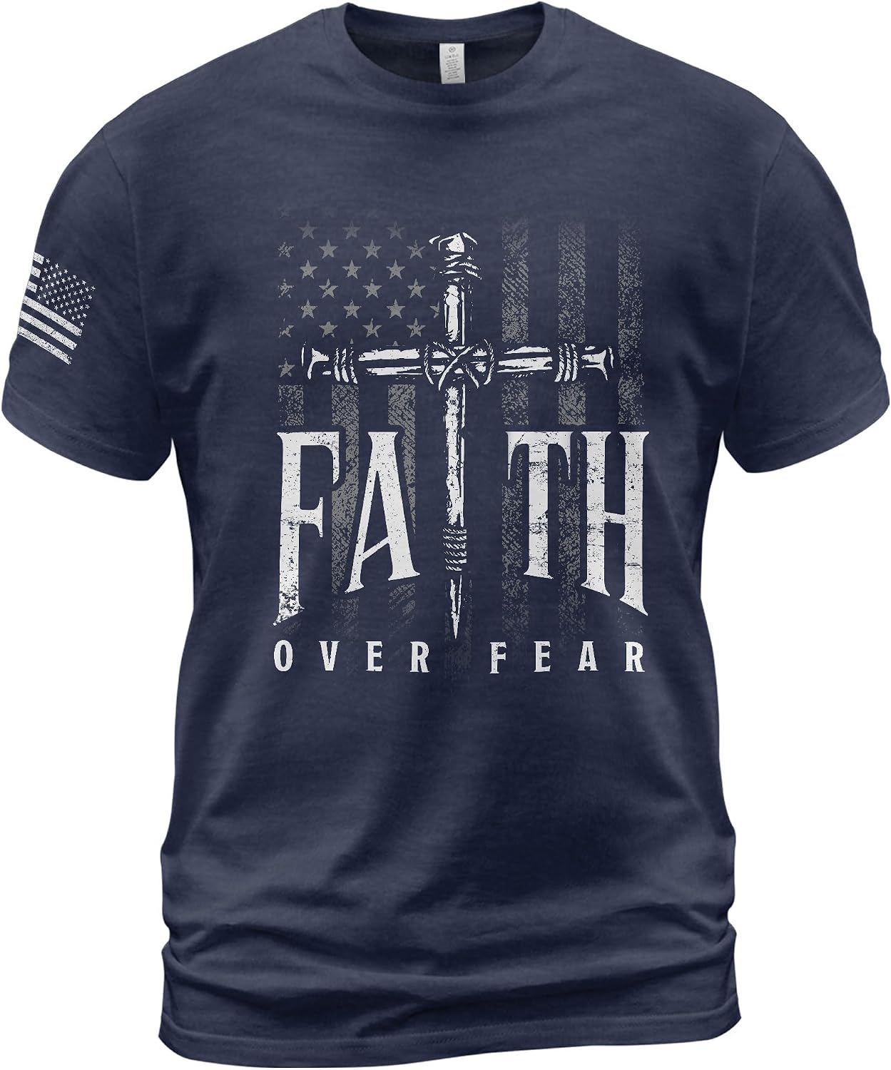 Faith Over Fear Shirt, Jesus Shirts for Men, Cross Shirt, Jesus Tshirt, Christian Shirts for Men