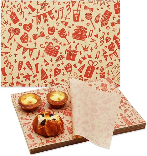 Hojas de papel prémium para delicatessen de 11 x 15 pulgadas, 300 forros a prueba de grasa para botes de comida, envoltorios de sándwich