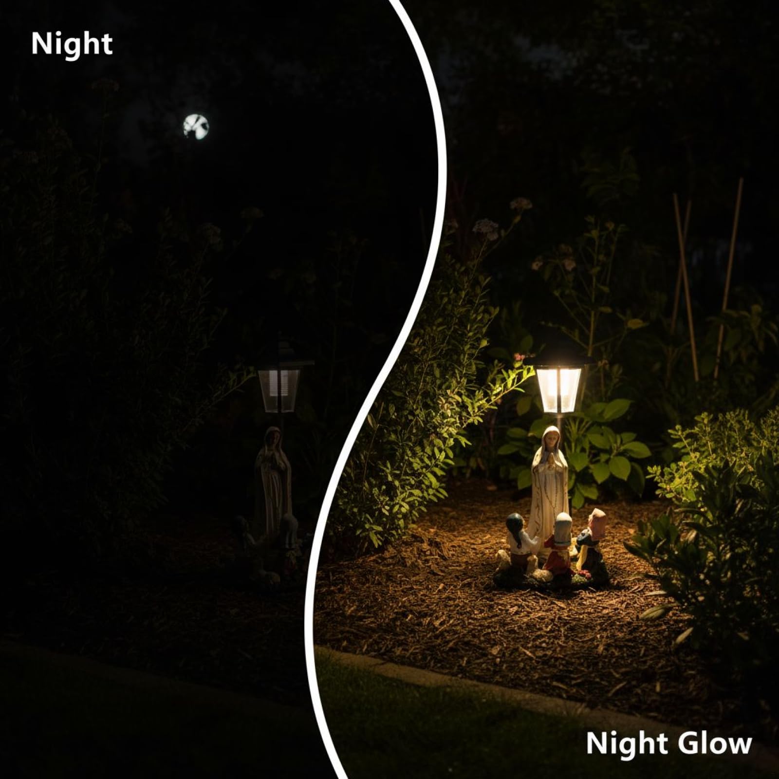 Figura in preghiera a energia solare, statua religiosa da esterno da 39,6 cm con lampada a LED, scultura in resina, resistente alle intemperie, installazione senza sforzo, accento artistico e