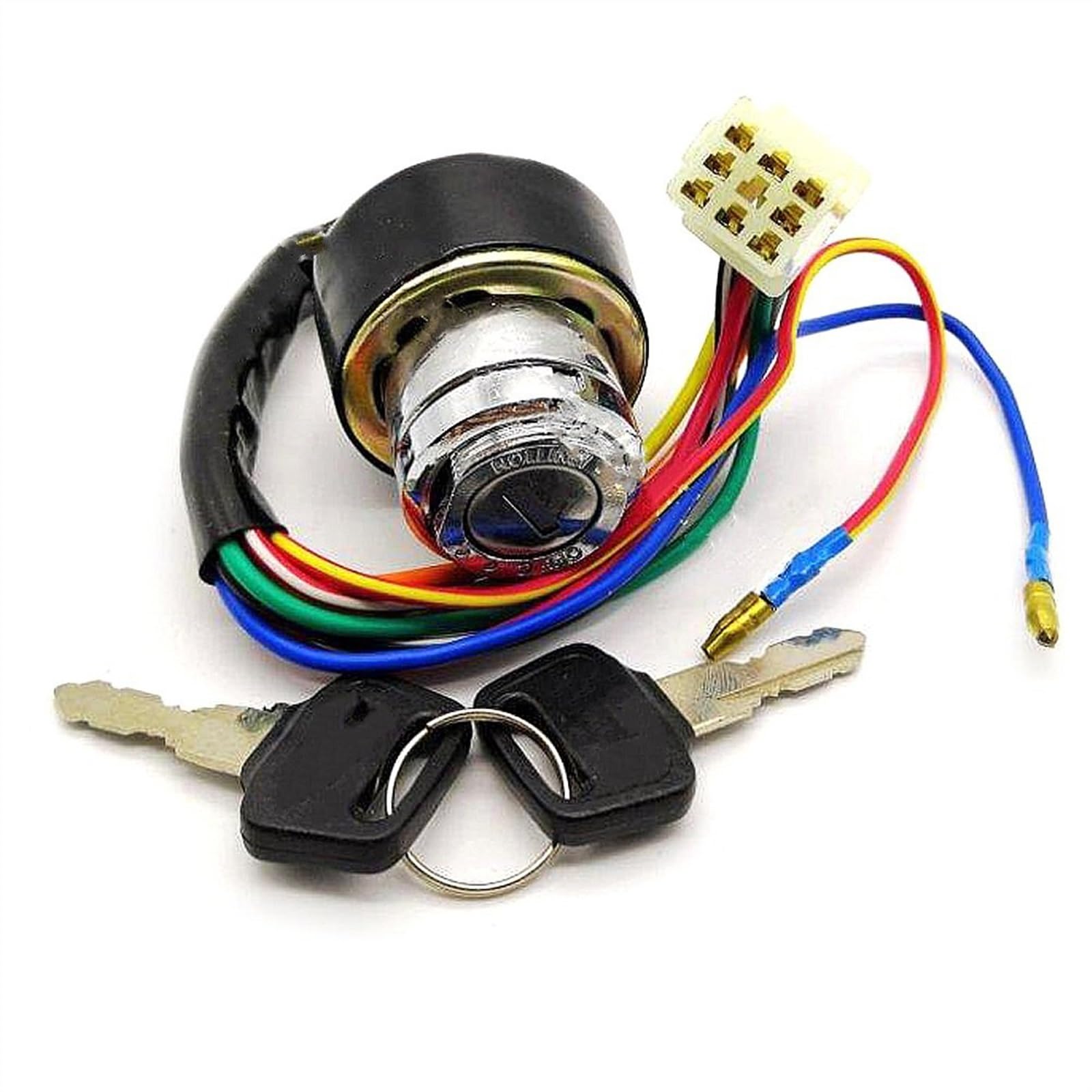 Interruttore di accensione per Moto Suzuki AX100 100cc, Interruttore di accensione Elettrico, Lucchetto di accensione, Tappo Serbatoio, Kit di bloccaggio della Testata.