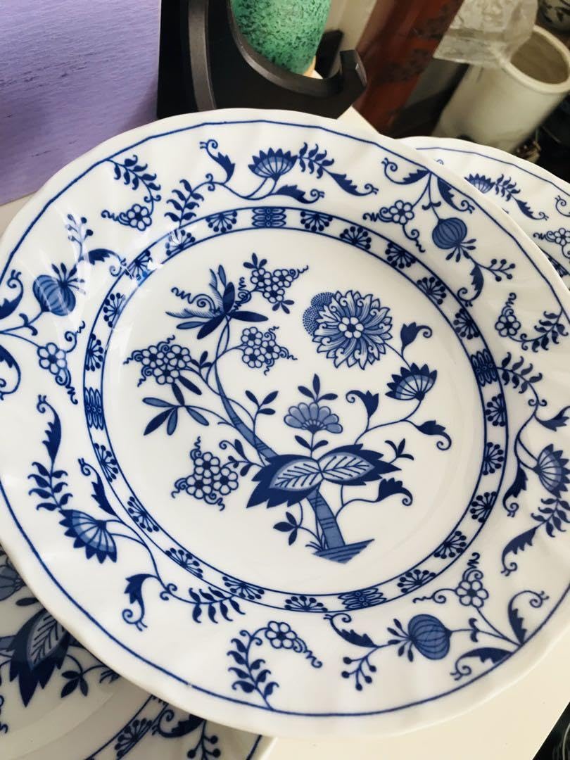 Amazon.co.jp: ブルーエルベ 三洋陶器 blue elbe by sanyo 皿3枚