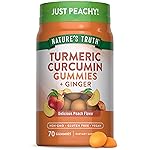 Nature\'s Truth Turmeric and Ginger Gummies | 70 Count | Peach Flavor | Vegan, Non-GMO, & Gluten Free Supplement