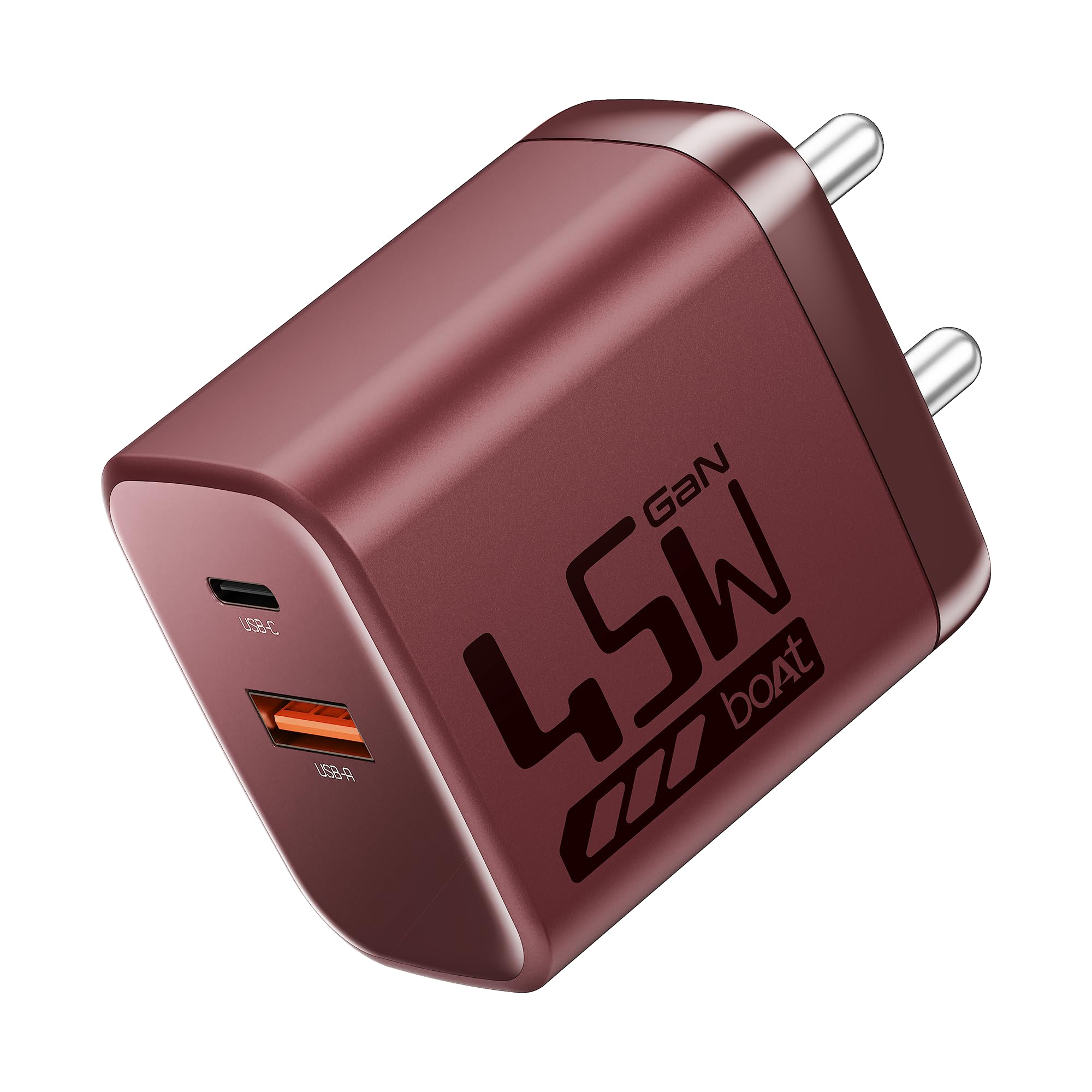 boAt 45W GaN Charger – 2 Ports PD, PPS, QC 3.0