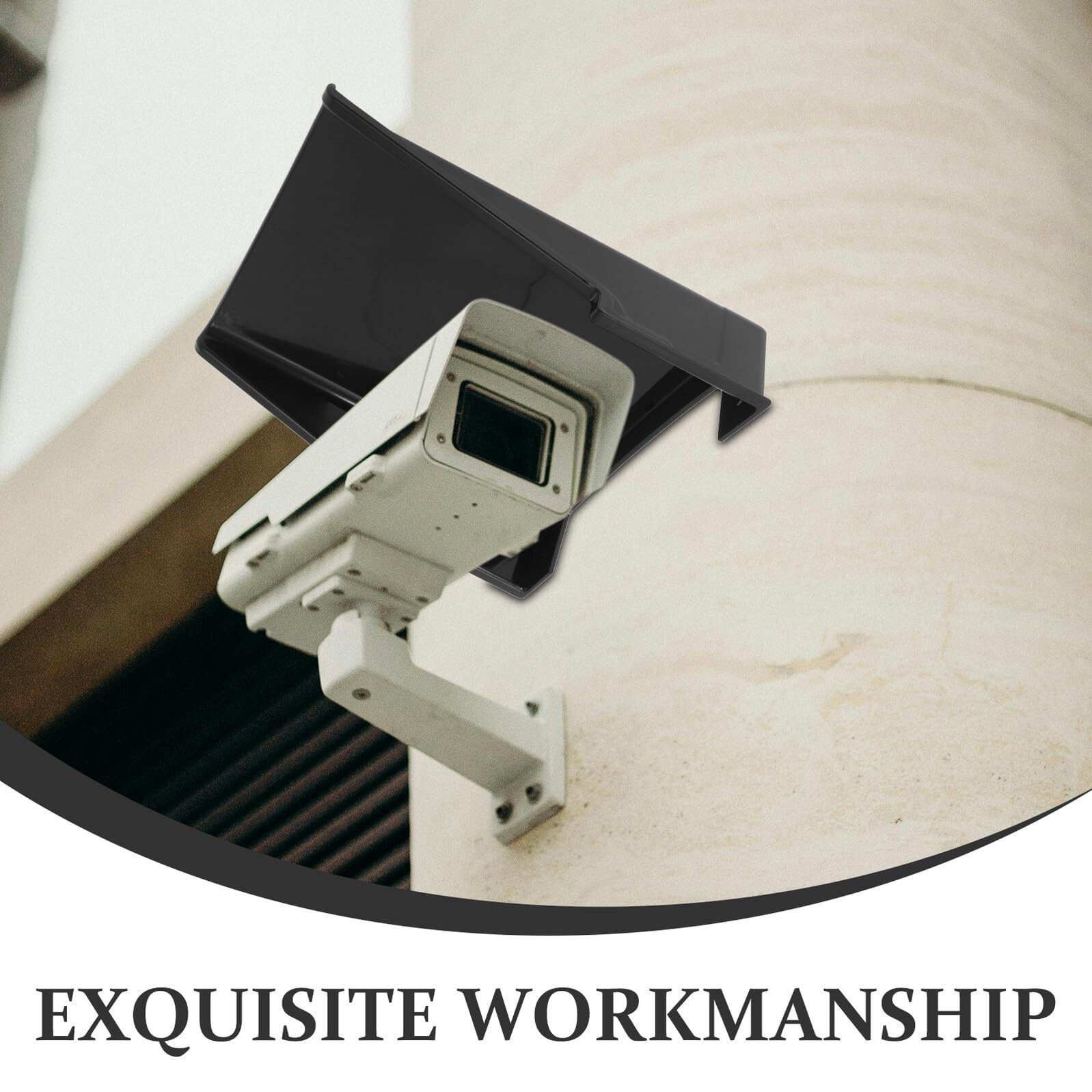 BESPORTBLE Housse de Protection pour Caméra Extérieure Abri Plastique Résistant Pluie et Soleil Installation Facile sans Outils Protection Intempéries et Poussière