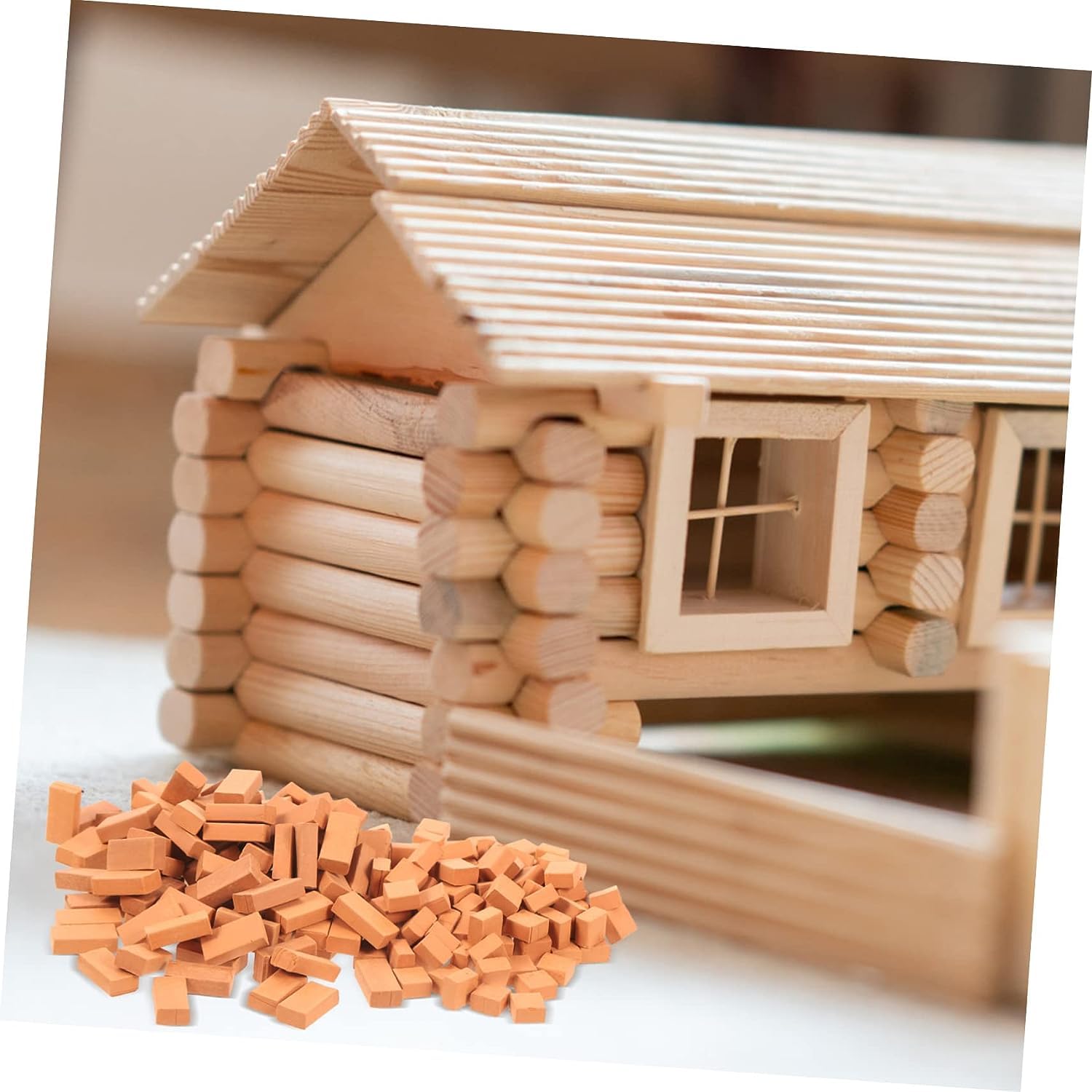 Amazon.co.jp: 200個 モデル レンガ おもちゃ ミニチュア 家
