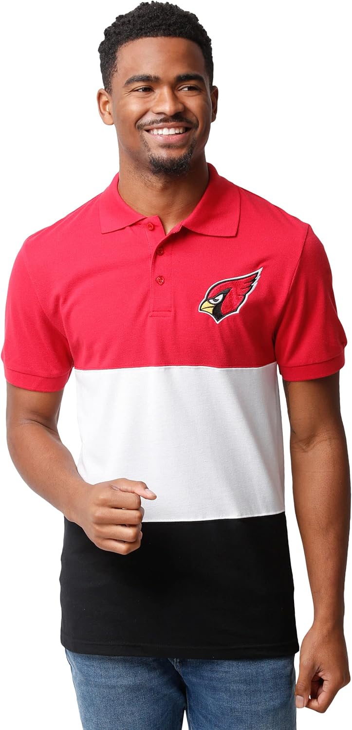 FOCO Men's NFL Team Logo Polo Short Sleeve Shirt