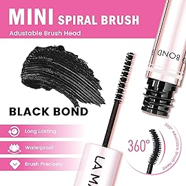 LA MAESII Lash Cluster Glue, Lash Bond and Seal for Eyelash Clusters, 10ml Bond and Seal, Waterproof, 2-in-1 Home Use, Strong Hold for 72H