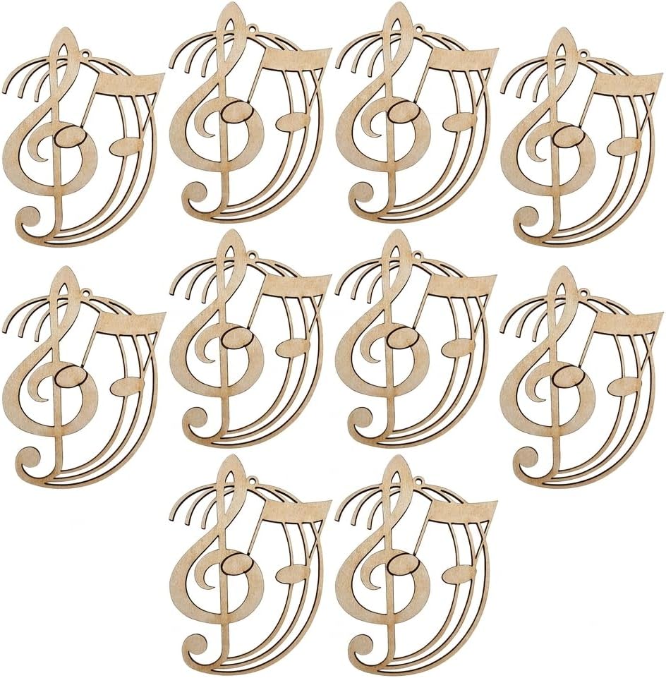 10PK Treble Clef Ornament, Men, Women, Teens, Teachers