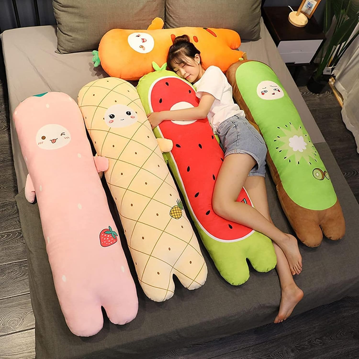 ぬいぐるみ 特大 クマ 抱き枕 可愛い ロング 大きい 巨大 うさぎ抱き枕 お祝い デザイン 記念日 ふわふわ ぬいぐるみ イエロー