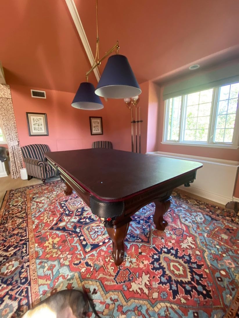 Pool Table Protector Pad – Heavy-Duty Vinyl Top with Velvet Bottom, Converts Pool Table to Dining/Work Surface | Free Pads Bag Included