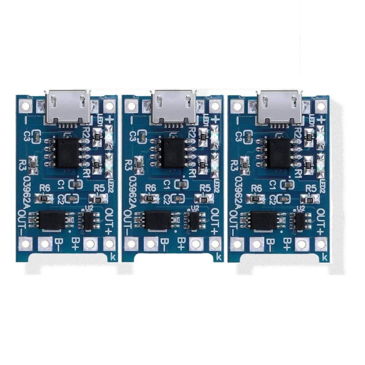 SS ROBOTICS 3PCS 5V 1A Micro USB 18650 Lithium Battery Charging Board Charger Module+Protection Dual Functions… (B091P9G4JK) Amazon Price History, Amazon Price Tracker