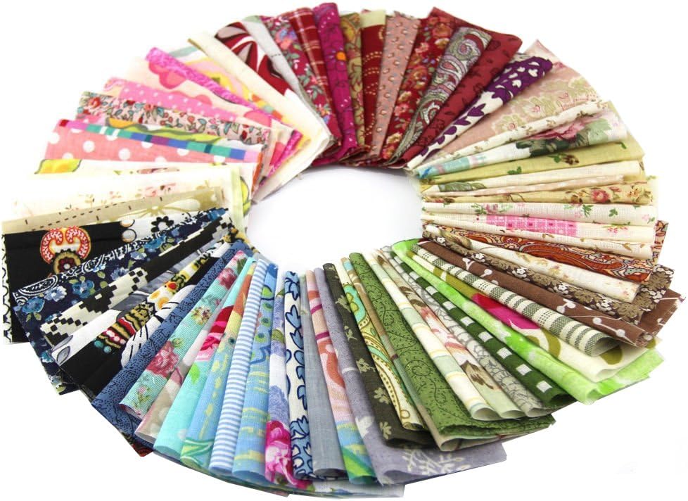RayLineDo® 30pcs 10 * 10cm Fabric Patchwork Craft Cotton Material Batiks Mixed Squares Bundle