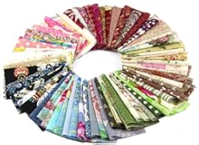 RayLineDo 30pcs 10 &ast; 10cm Fabric Patchwork Craft Cotton Material Batiks Mixed Squares Bundle