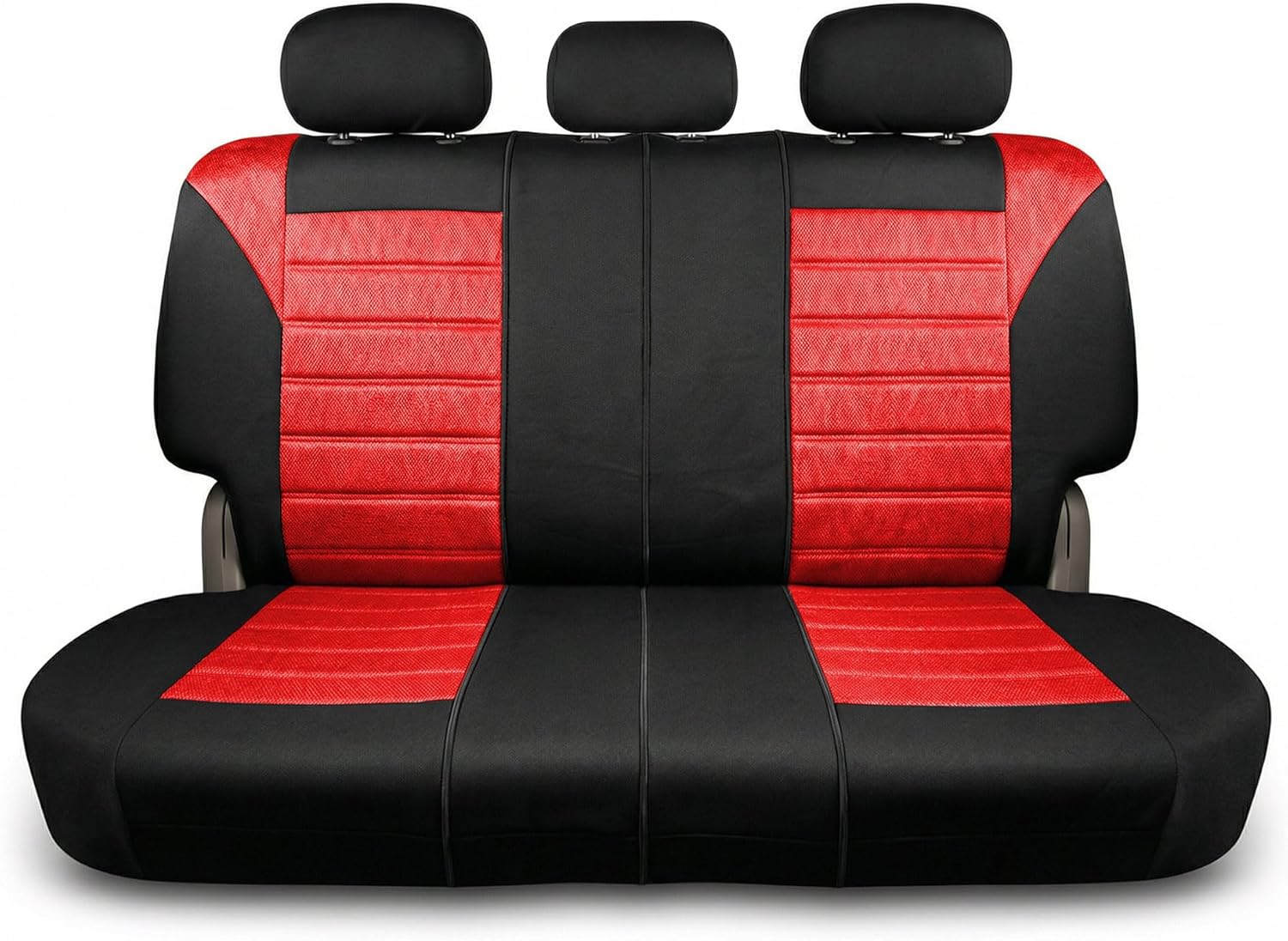 FH Group Full Set Car Seat Covers with 3D Air Mesh Airbag Co