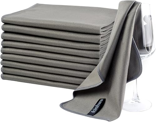 Vista 18 de Paño de pulido de microfibra sin pelusas, trapos de pulido para copas de vino, platos de ventana, automóvil, electrodomésticos, espejos, pantallas