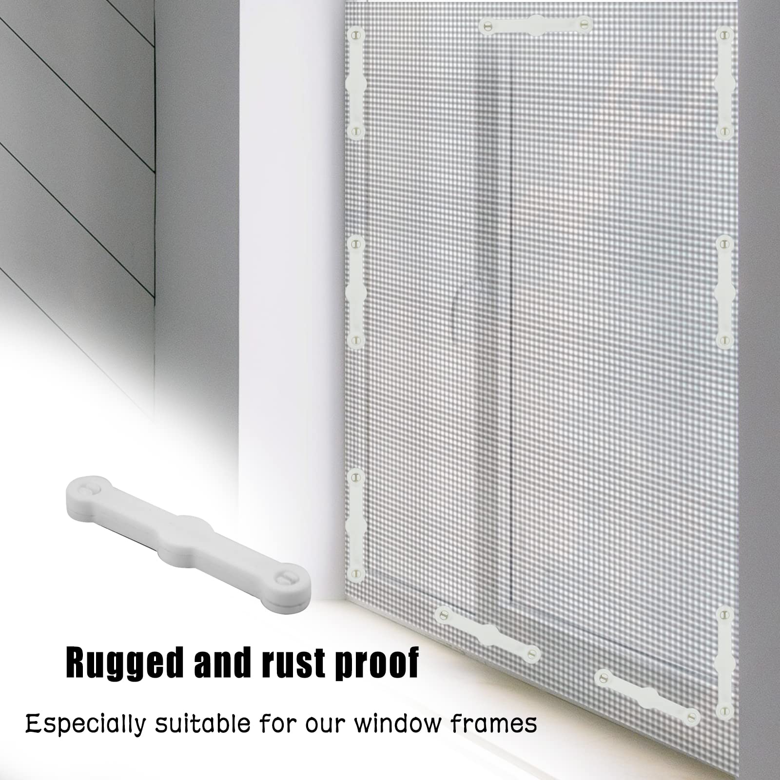 24 Strisce Magnetiche Per Zanzariere - Fissaggio Senza Fori, Per Finestre E Porte - Foto 6