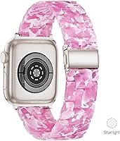 Vista 188 de Lightweight Resin Band For Apple Watch Series 11 10 SE 9 8 7 6 5 4 3 2 1 Ultra 3 2, Fashion Adjustable Replacement Strap for iWatch Bands 38mm 40mm