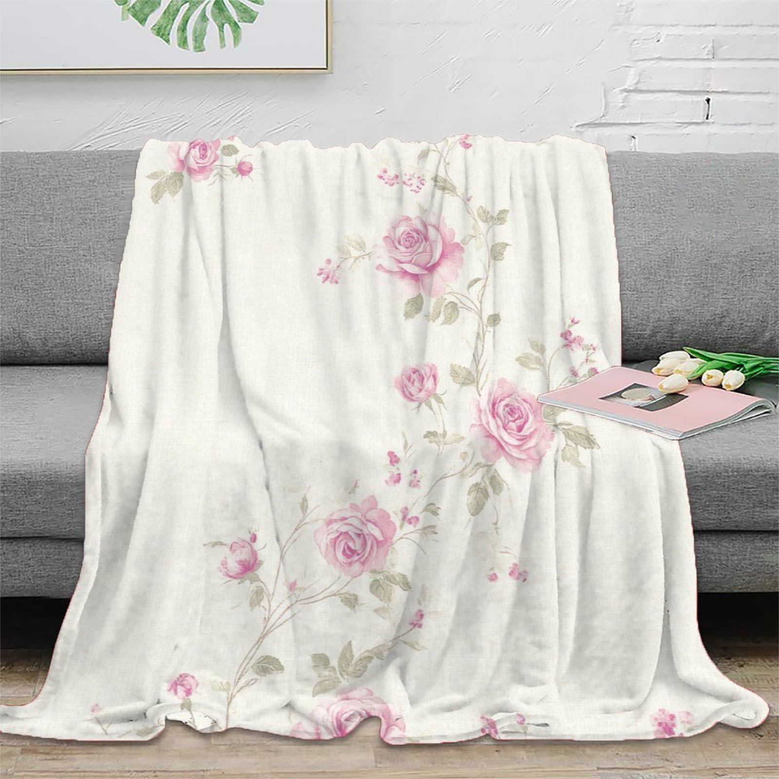 Couverture roses 3D douce et respirante pour literie d'invités exigeants