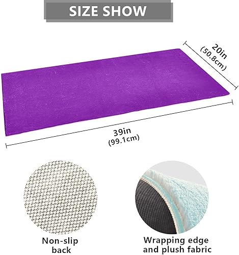 Miniatura 3 de Pansy - Alfombra antideslizante súper absorbente para la entrada de la puerta, baño y dormitorio, 39 x 20 pulgadas