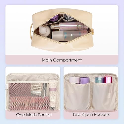 Miniatura 2 de Wandering Nature Bolsa de maquillaje para bolso, bolsas de cosméticos para mujer, organizador de maquillaje, bolsa de viaje con bolsillos