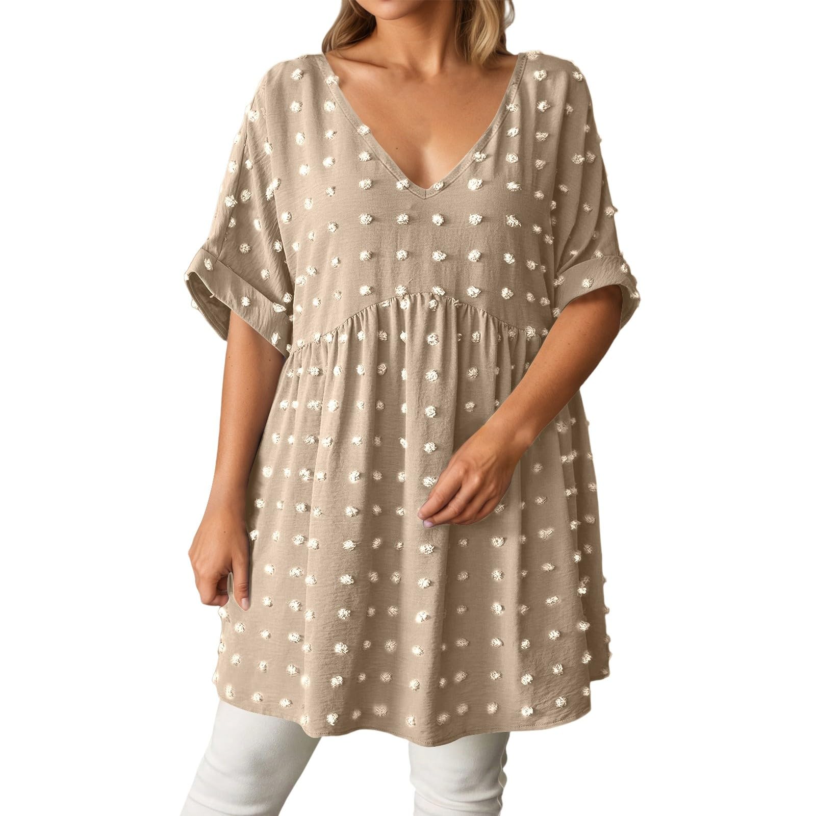 Elegante Chiffonbluse mit lässigem V-Ausschnitt raffiniertem Kragen für stilvolle