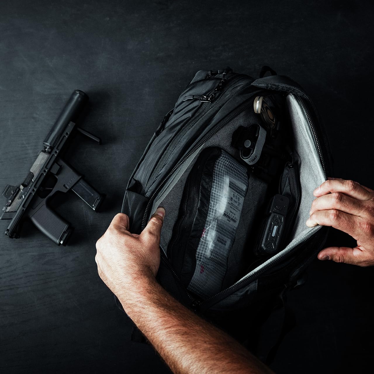 Eberlestock Fade Transport - EDC Backpack for Everday Carry - Fully Customizable System - 18 Tall and 18L of Volume - Black product thumbnail 4