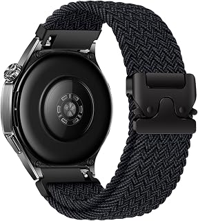 時計バンド 22mm 対応Huawei Watch 46mm GT7/GT6/GT5 Pro/GT5/GT4/GT3 46mm、スマートウォッチベルト22mm Amazfit bip 6/5/GTR4/Garmin Venu4 45mm対応、調節可能 、クイックリリース、ナイロン交換 ベルト
