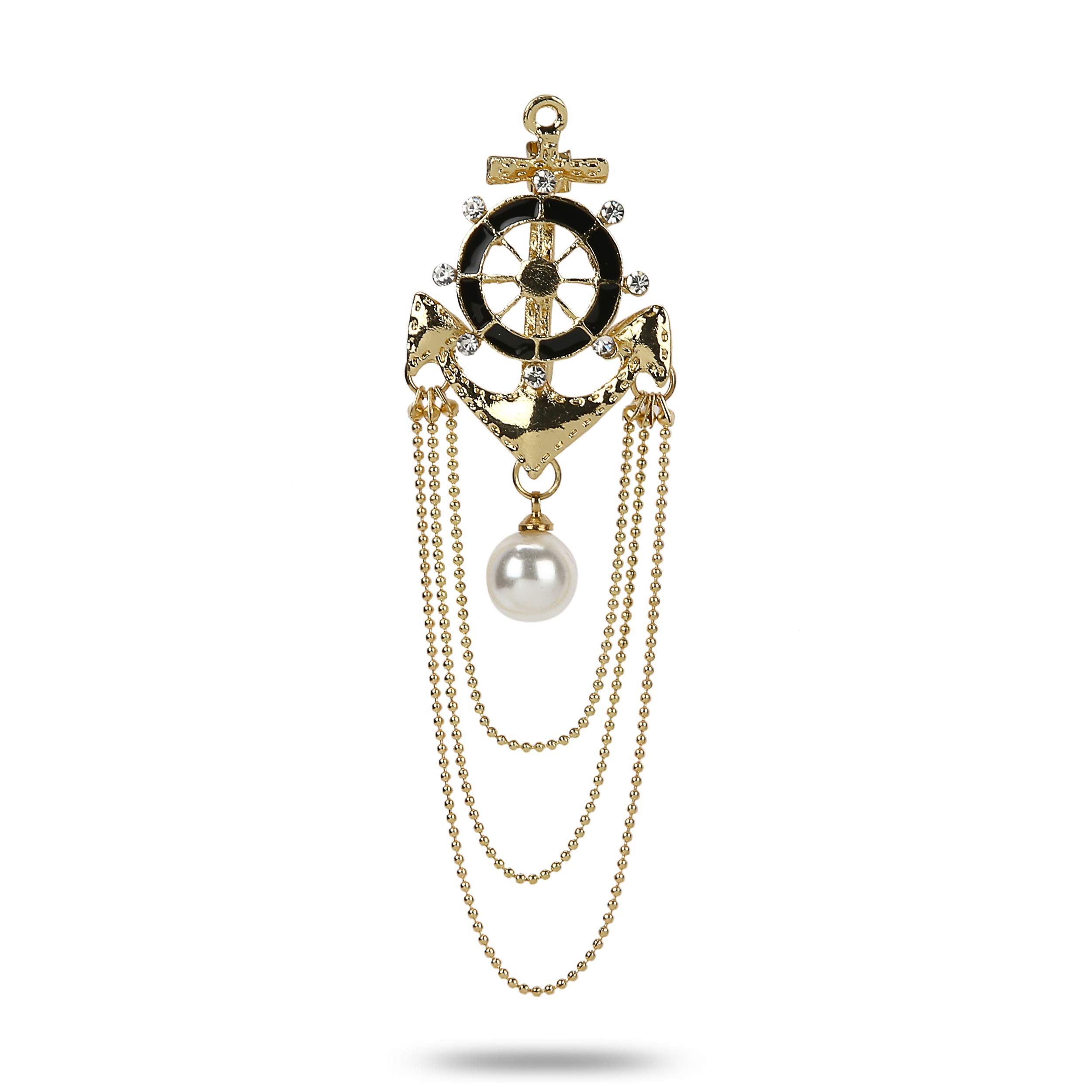 Jewellery Latest Stylish Crystal Unisex Brooch for Wedding/Party for Women/Girls/Men-image-17