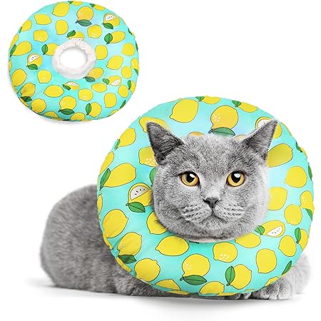 thumbnail image 2 of AlwaysHAdjustable Cat Recovery Collar, Cute Cat Donut Collar, Soft Cone Collars For Cat, Protective Cone Healing 2 of 11