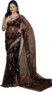 Bengal looms India Muslin Silk Jamdani Saree for Women Price In India