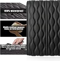 Vista 3 de Ziciner Funda para Consola Central de Coche, Cojín de Apoyabrazos de Espuma Viscoelástica de Cuero, Protector Impermeable con Aumento de Altura