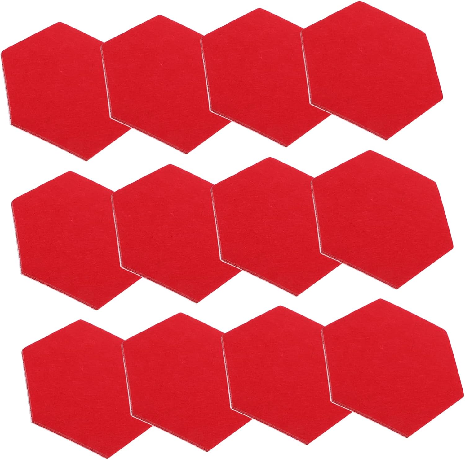 12pcs Hexagonal Felt Tiles for Wall Decor Acoustic Panels Soundproofing Office Soundproofing Supplies Bulletin Board Photo Display