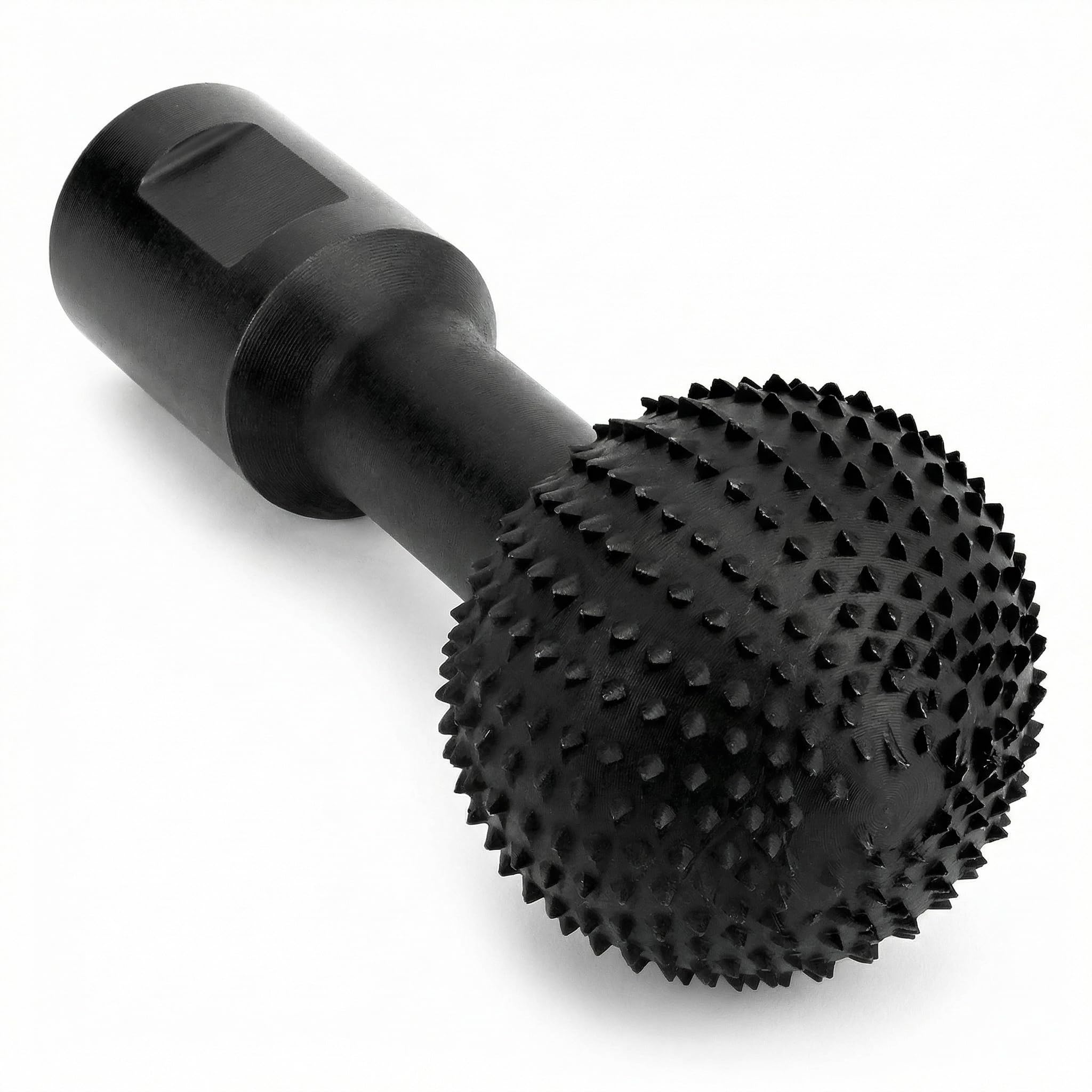 QWORK® Spherical Rotary Grinding Head, Spherical Wood Carving Tools, Carbon Steel, for 115/125 Angle Grinder, M14 Threads