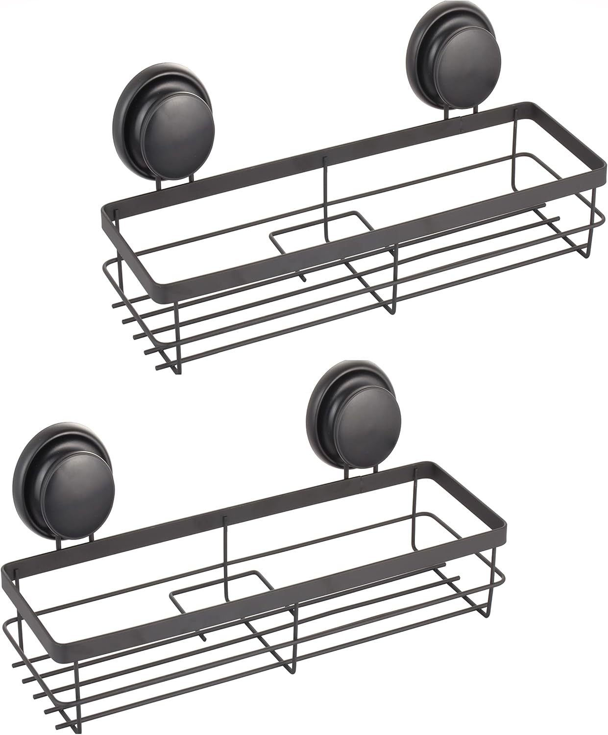 CARLA HOME 2 Pack Corner Shower Caddy Shelf Basket Rack with Premium