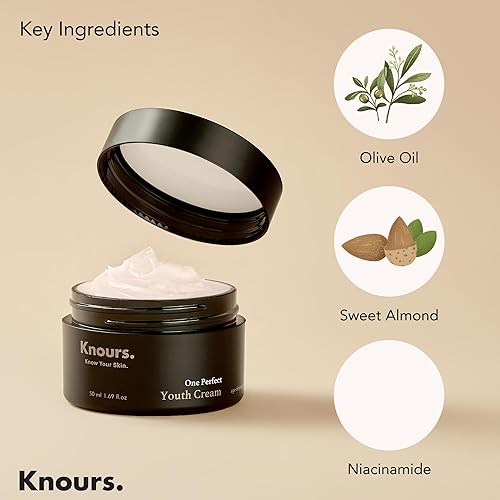 Miniatura 3 de Knours. Crema hidratante de manteca de karité + aceite de almendras dulces, una rica crema que rejuvenece profundamente la piel, rica combinación de