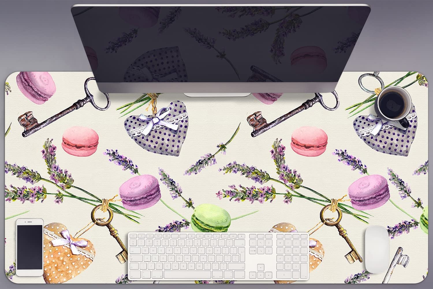 Couverture de bureau 45x90 cm protège les surfaces des rayures de clavier à la maison - 8